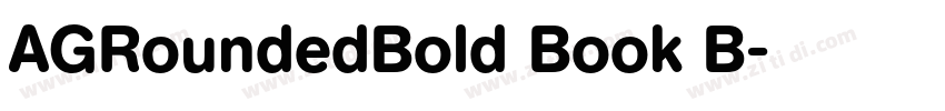AGRoundedBold Book B字体转换 AGRoundedBold Book B字体转换